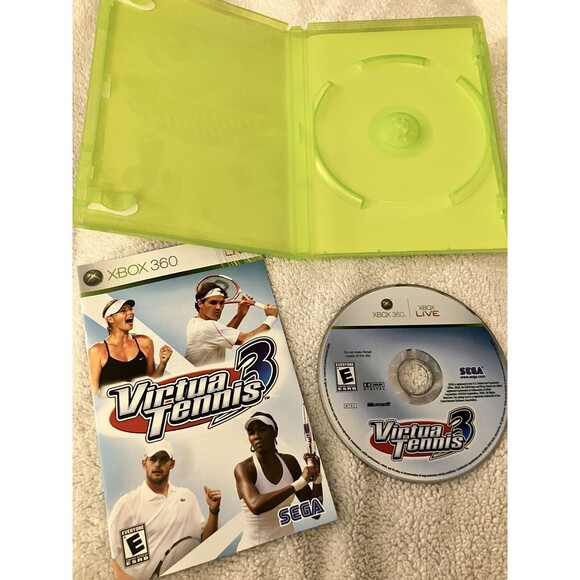 Virtua Tennis 3 (Xbox 360, 2007) Sports Complete Tested Working - Picture 3 of 9